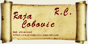 Raja Čobović vizit kartica